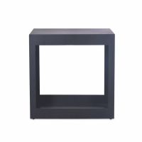 Metal Log Holder Stool in a Black Finish