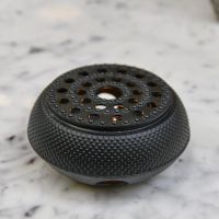 Black Oriental Cast Iron Teapot Warmer