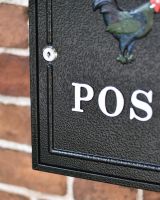 Close-Up of Front Lock & Multi-Coloured Rooster Motif