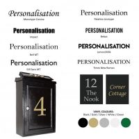 Fonts Available for Personalisation Fonts Available for Personalisation