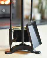 Close Up Of Black & Polished Gold Companion Set Tools