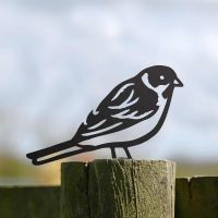 Black Steel Fence Topper with Reed Bunting Design Black Steel Fence Topper with Reed Bunting Design
