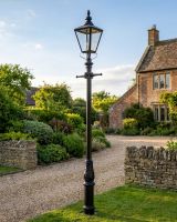 Black Rochester High Mast Column And Lantern - 4.6m digital illustration