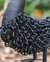 Close-Up of Twisted Wire Body of Rooster Sculpture