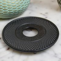 Black Round Cast Iron Trivet
