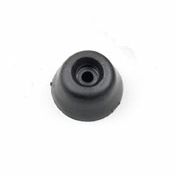 Black Round Toilet Seat Buffers - Pack of 6