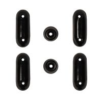 Set of Rubber Buffers in Black