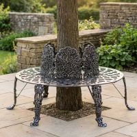 Black & Silver Ornate Tree Seat digital illustration