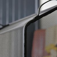 Close-up of the Finish on the Black Sloping Fire Guard