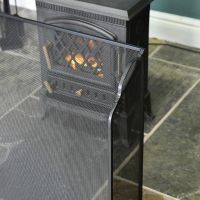 Black Fire Guard in a Sloping Design