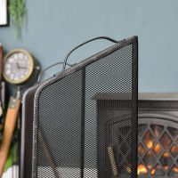 View of the Handles on the Top of the Black Sloping Fire Guard