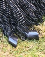 Close up of Black Sheep Bedspring Sculpture feet Close up of Black Sheep Bedspring Sculpture feet