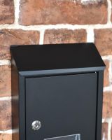 Top Opening Lid on the Wall Mounted Post Box Top Opening Lid on the Wall Mounted Post Box