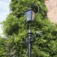 Black Lincoln Swan Neck & Lamp Post - 2.9m Black Lincoln Swan Neck & Lamp Post - 2.9m