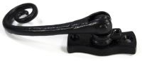 "Wrestford Hall" Black Swirled Iron Window Fastener