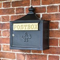 Black "The Suffolk" Post or Parcel Box Black "The Suffolk" Post or Parcel Box