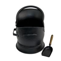 Traditional Coal Bucket With Shovel Finished in Black