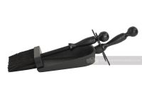 Black Traditional Pan and Brush Set