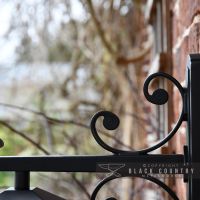 close-up of the Ornate Design on the Bracket