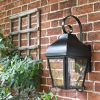 Black Traditional Wall Lantern