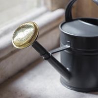 Close-up of the Brass End on the Watering Can