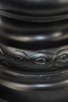 Black Victorian Fluted Patio & Driveway Light 103cm