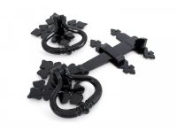 Black Victorian Handle Latch Set Black Victorian Handle Latch Set
