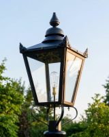 Black Victorian Lantern 90cm - Best Seller Digital Iluustration At Night Black Victorian Lantern 90cm - Best Seller Digital Iluustration At Night