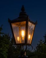 Black Victorian Lantern 90cm - Best Seller Digital Iluustration At Night Black Victorian Lantern 90cm - Best Seller Digital Iluustration At Night