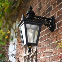 Black Victorian Top Fix Wall Light