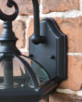 Close up of wall bracket for Traditional "Ramona" Outdoor Top Fix Lantern 