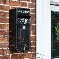 King George Post Box Finished in Black and White