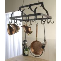 "Ellesmere" Hanging Saucepan Rack Finished in Black 