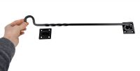 Black Iron Blacksmith Window Stay