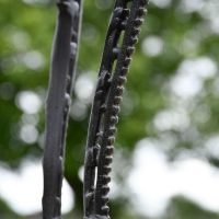 Close up of Victorian Aged Black Side Table