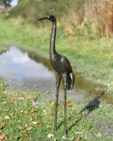 Freestanding Crane Sculpture Three Quarter View