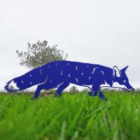 Iron Silhouette Fox in Blue Iron Silhouette Fox in Blue