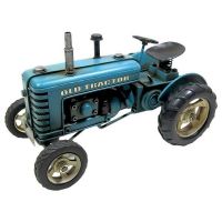 Light Blue Tractor Scale Model