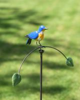 Bluebird on Balancing Garden Metal Stake 