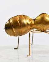 Close up of back of scrap metal sculpture