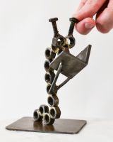 Scale image of scrap metal art sculpture