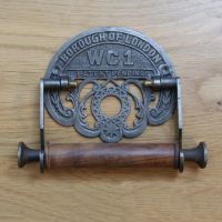 "Borough of London" Ornate Toilet Roll Holder Created From Iron