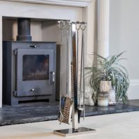 Boston Companion Set Polished Stainless Steel 76cm