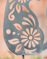 Botanical Cat Artistic Plant Pot Spike - Set of Two close up of body