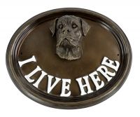 House Sign - Boxer - I Live Here