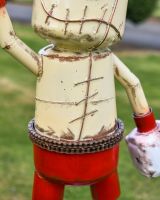 Close up of boxing robot body