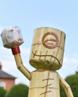 Close up of Boxing Robot Head