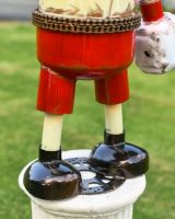 Close up of boxing robot legs