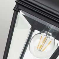 "Boxwell" Medium Single Light Chain Lantern in Midnight Black