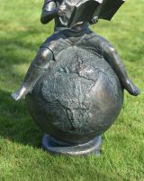 Close-up of the Detail on the Sculpture 